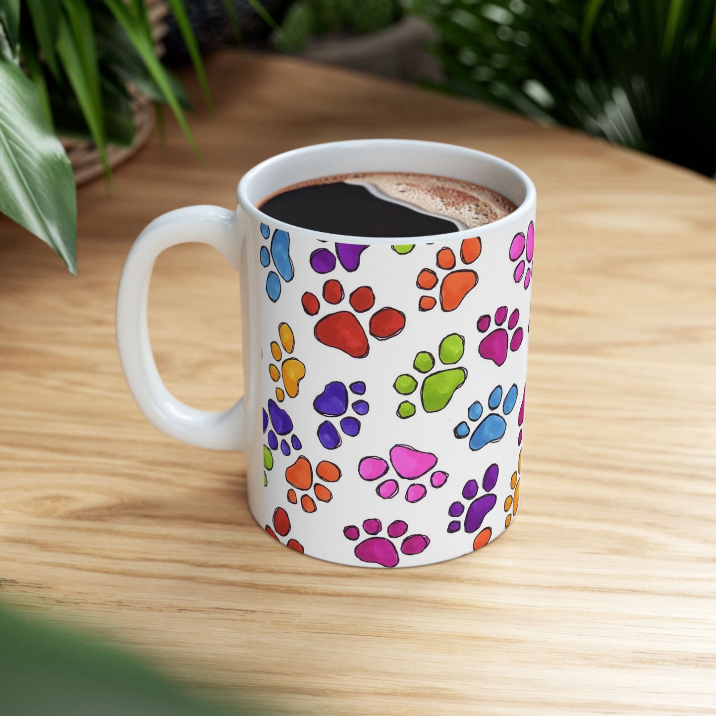 Fancy Paws White / Multi Cup