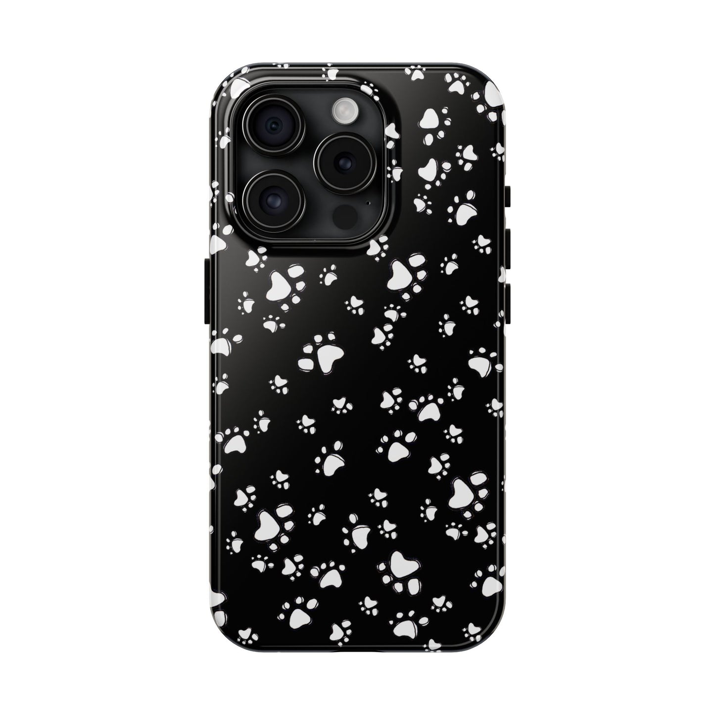 Paw Flakes Black Phone Case