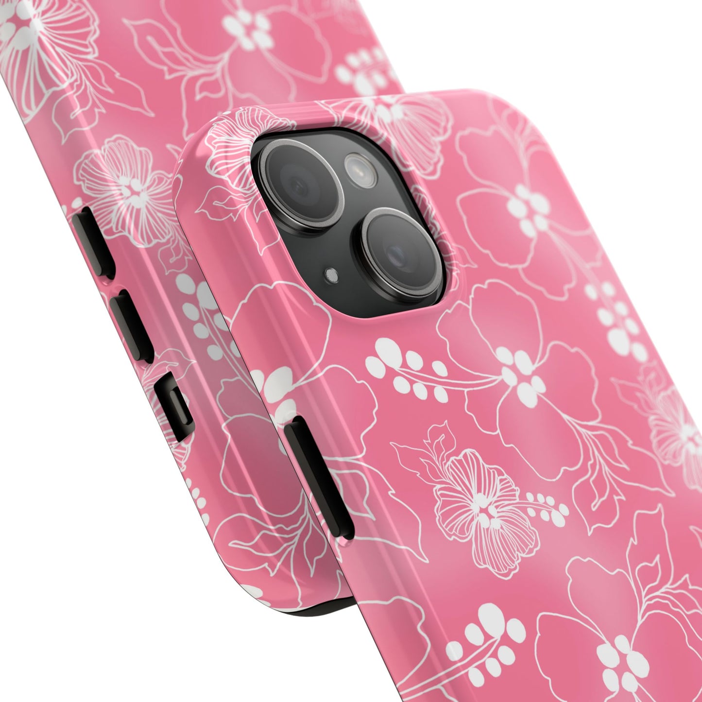 Lacey Hibiscus Pink Phone Case