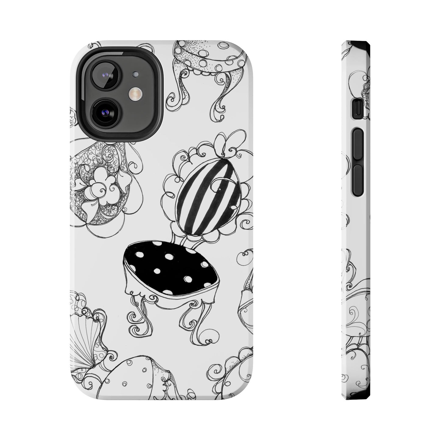 Bistro Chairs White Phone Case