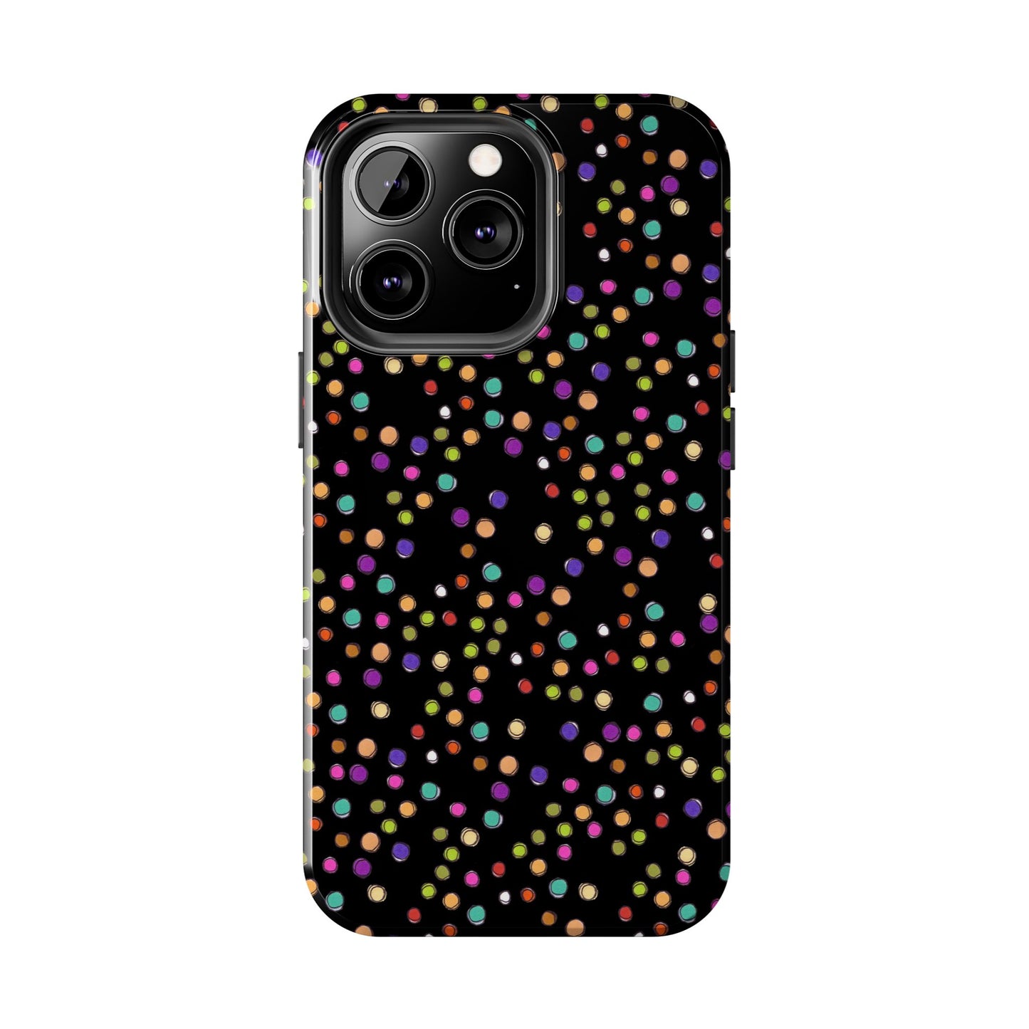 Dog Dots Black Phone Case