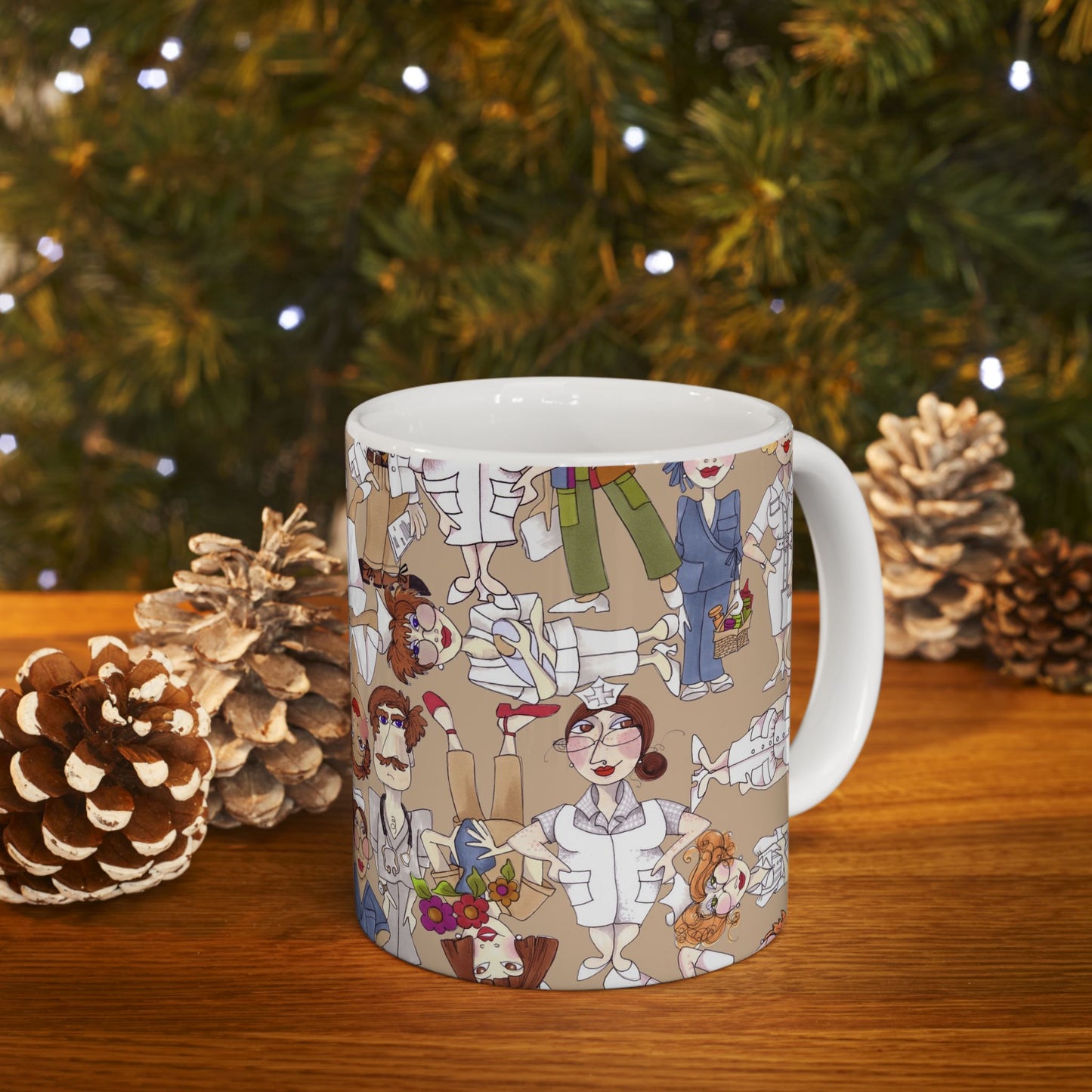 Diverse Nurse Khaki Cup