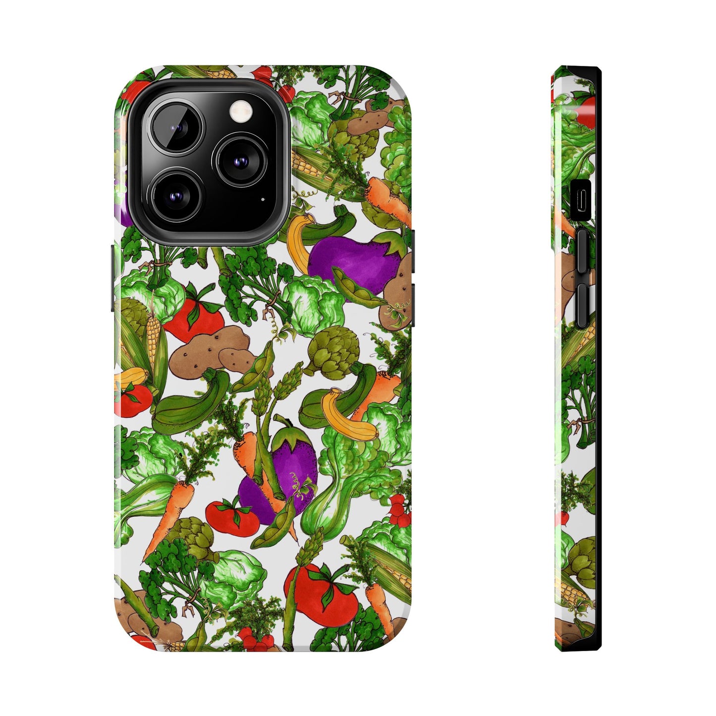 Veggie Jungle White Phone Case