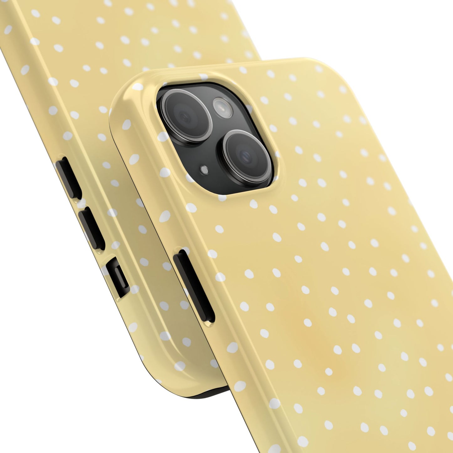 Petite Dots Sunshine / White Phone Case