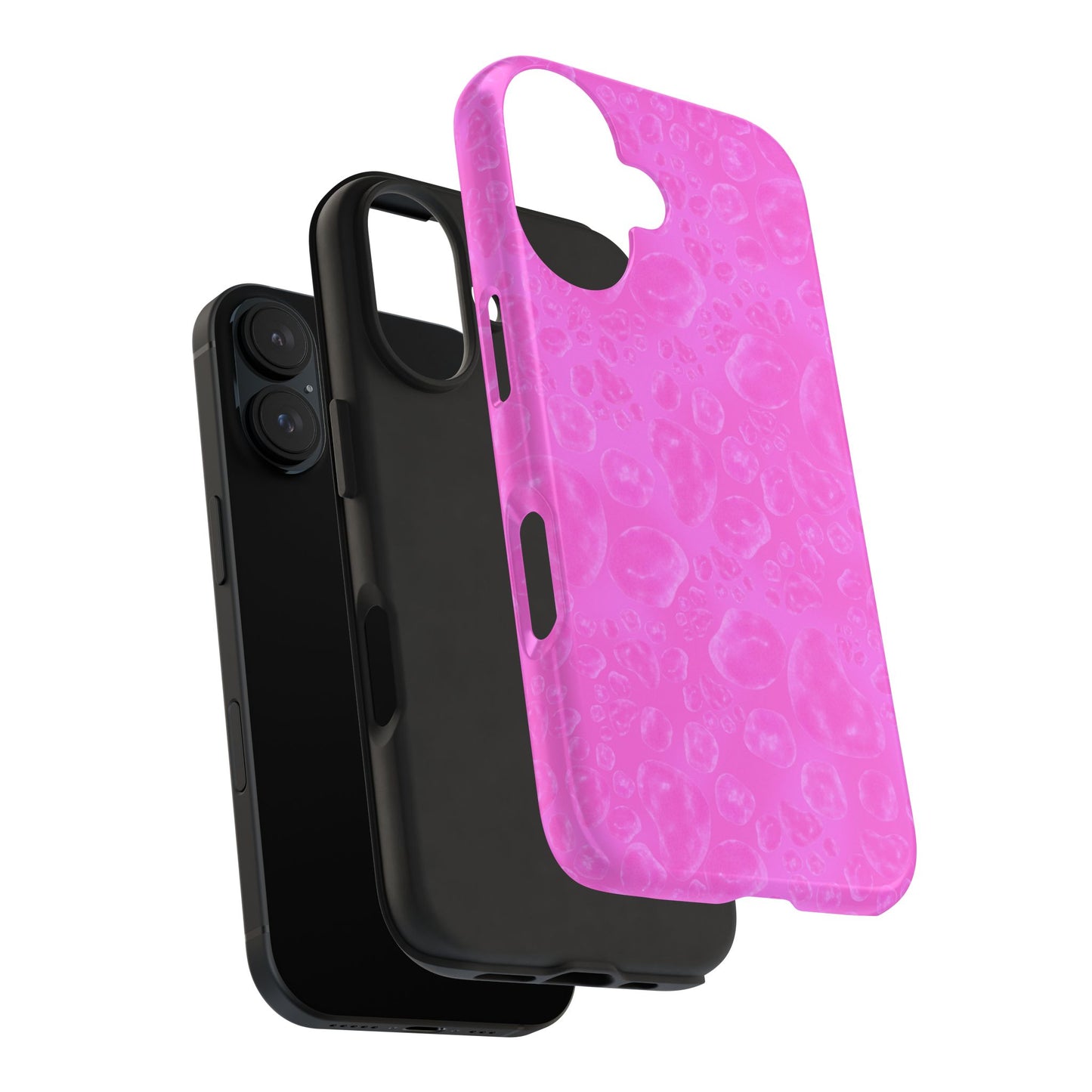 Paw Dots Cerise Phone Case