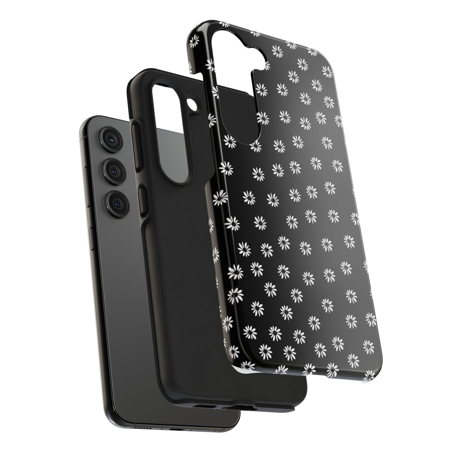 Daisy Dot Black / White Phone Case