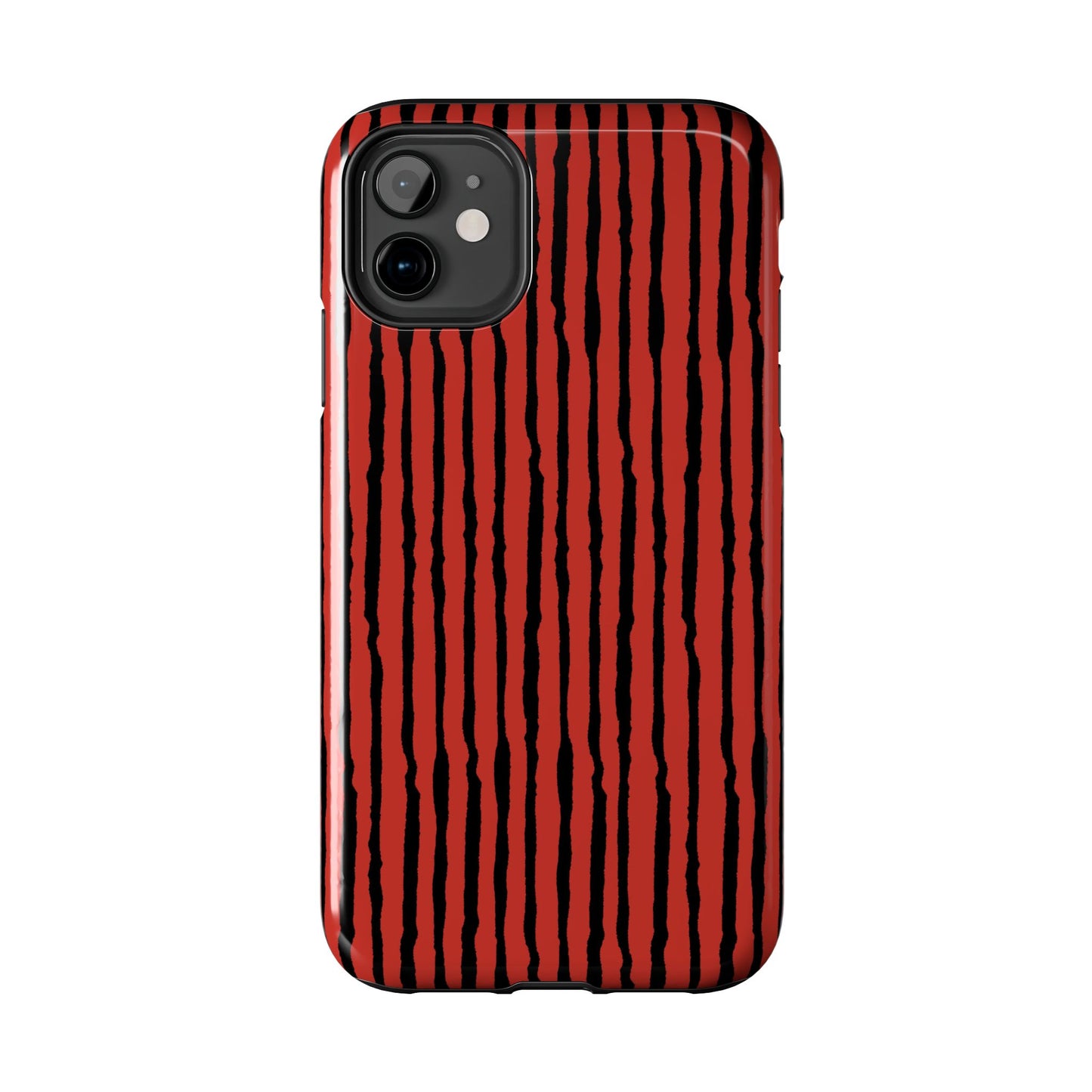 Sorta Stripe Red / Black Phone Case