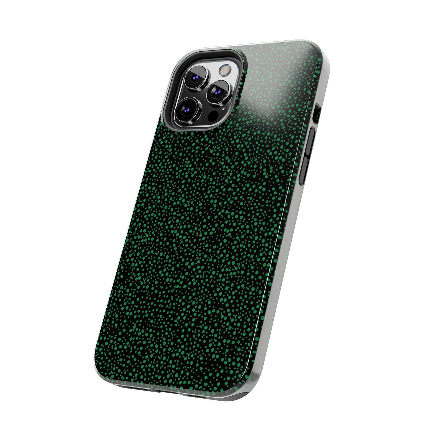 Confetti Black / Green Phone Case