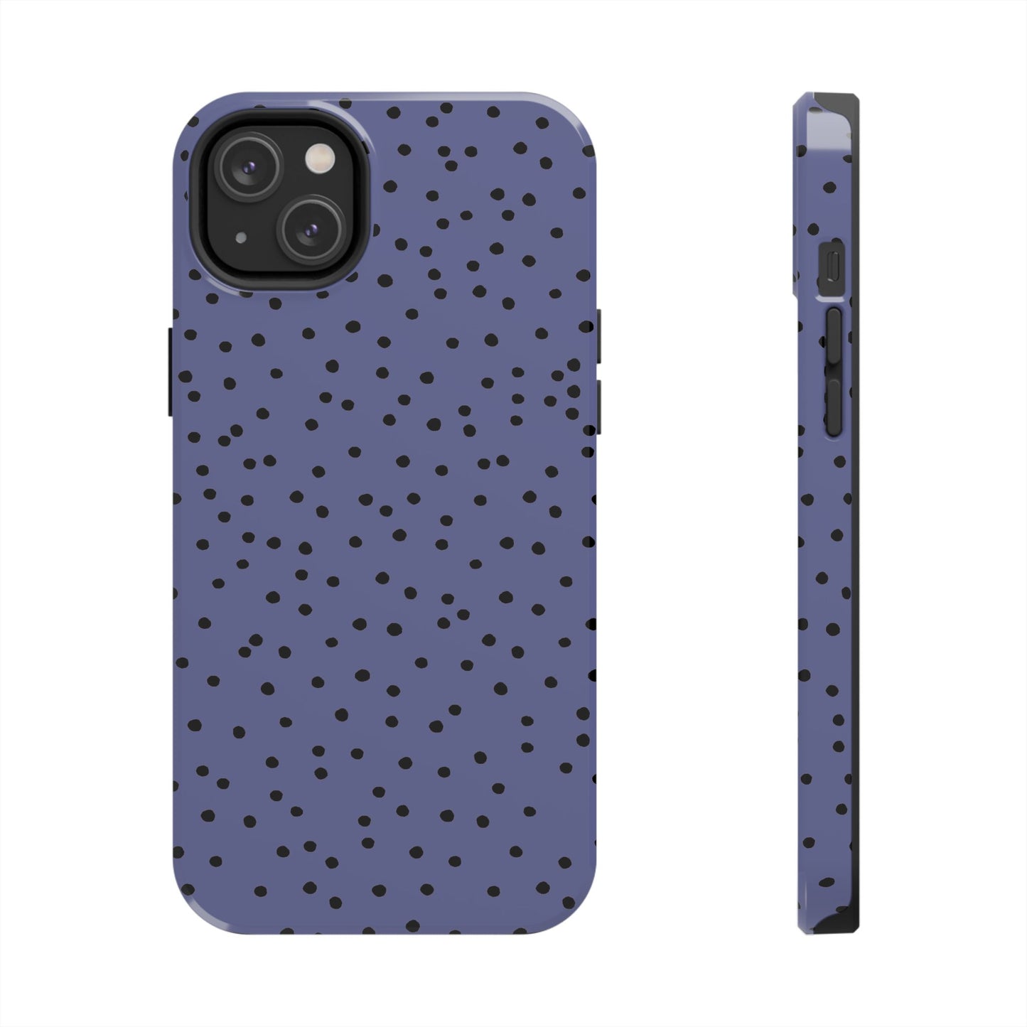 Dinky Dots Blue / Black Phone Case