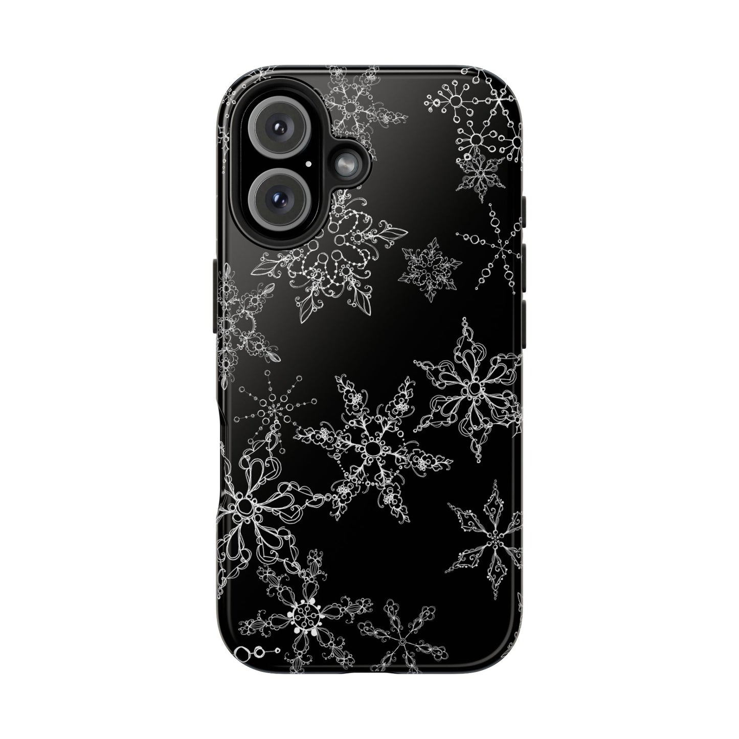 Random Flakes Black Phone Case
