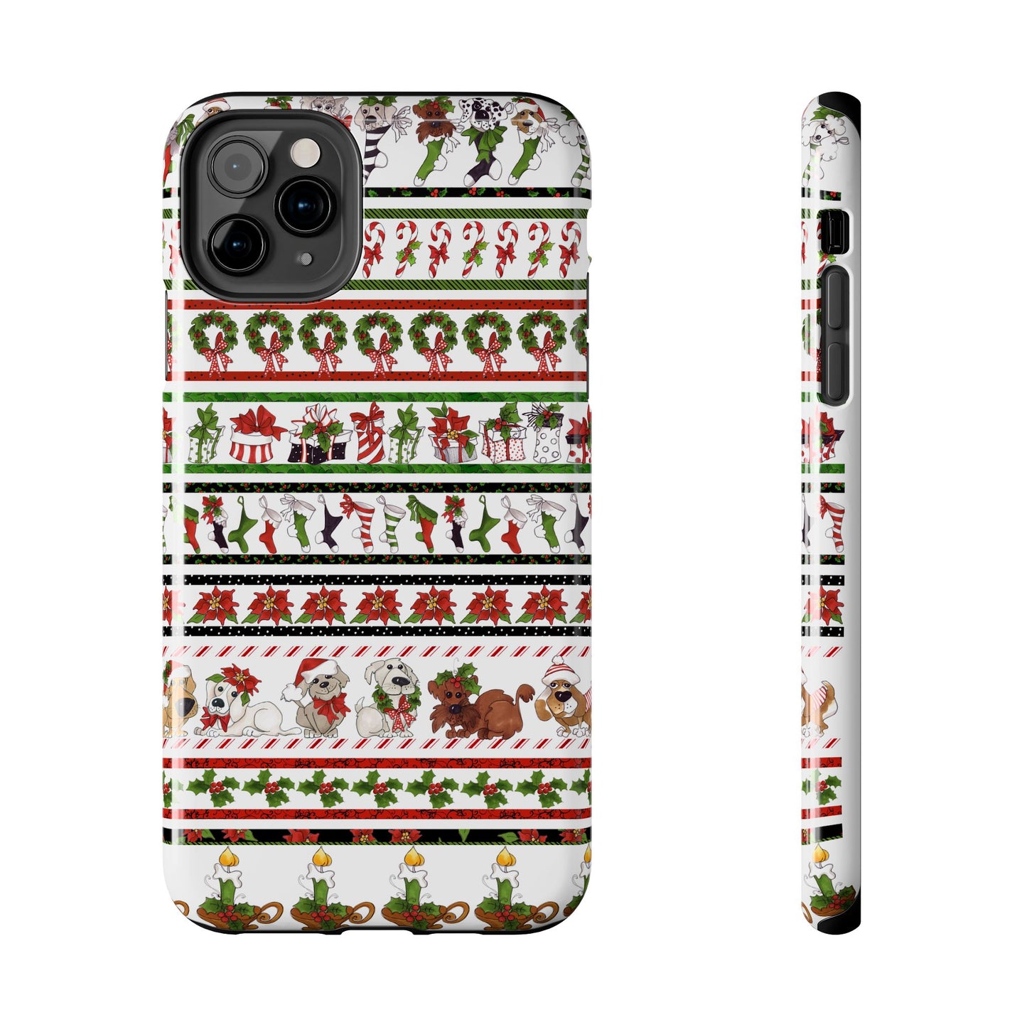 Holiday Borders White Phone Case