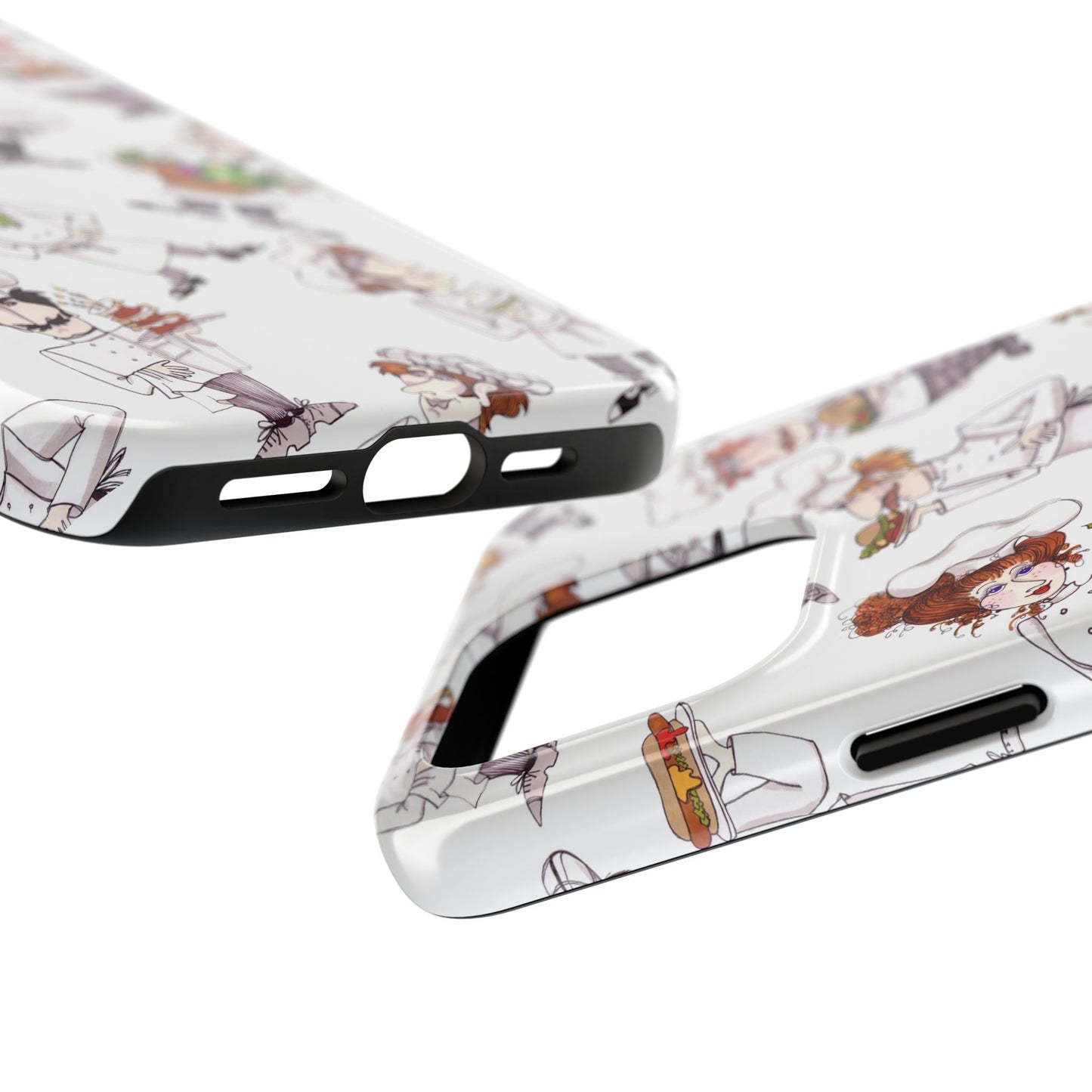 Tossed Chefs White Phone Case