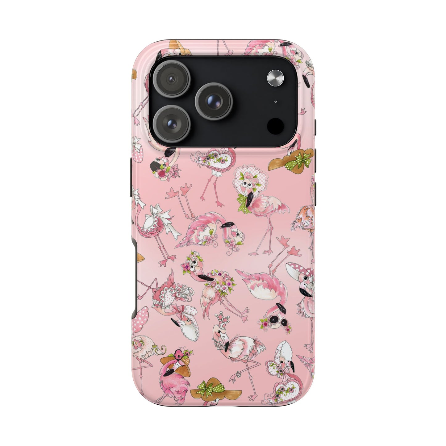 Tossed Flams Pink Phone Case