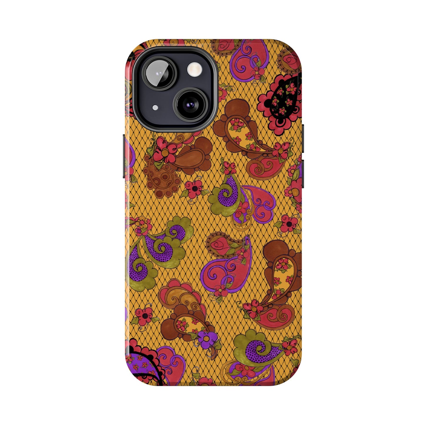 Posie Paisley Gold Phone Case