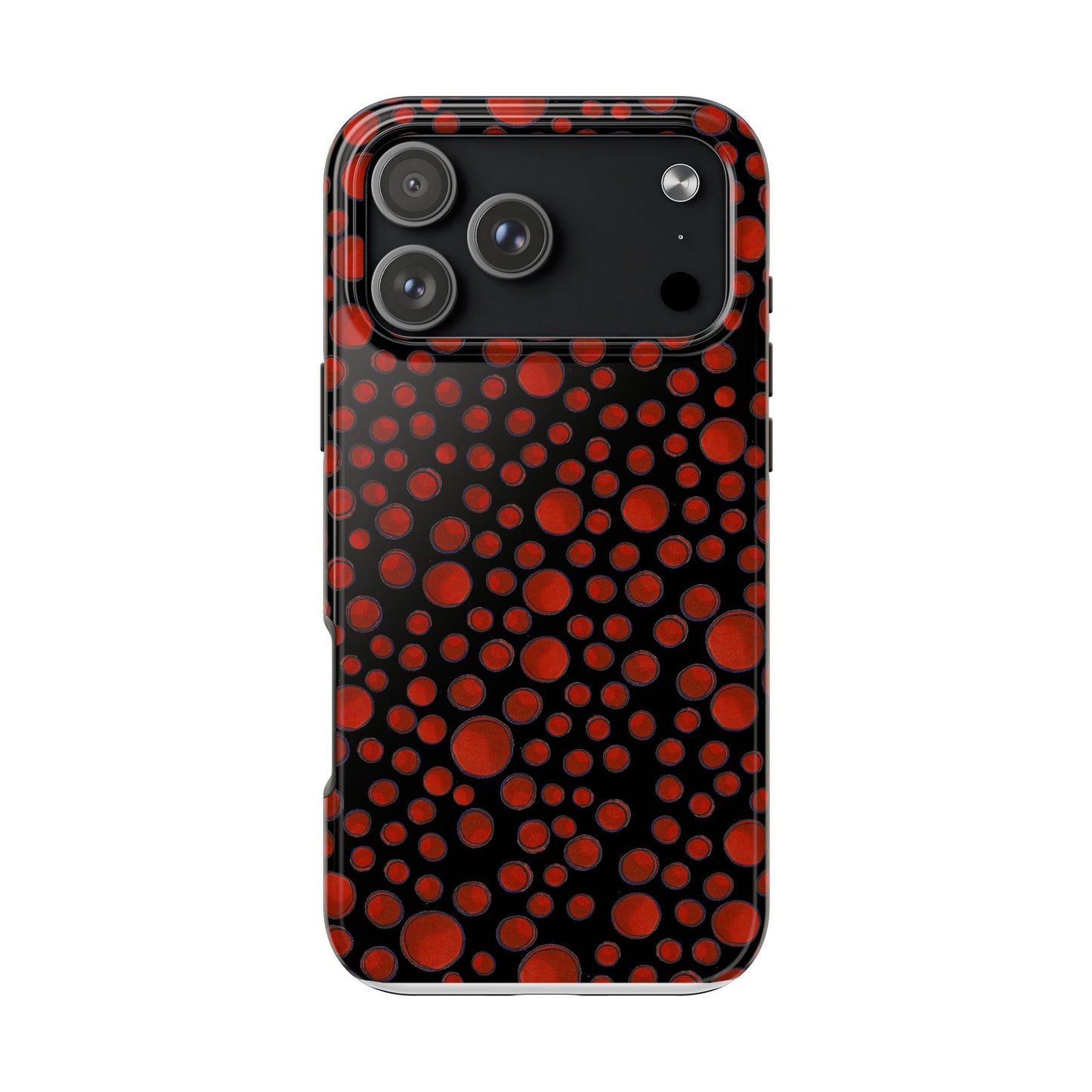Dot Assortment Black / Red Phone Case