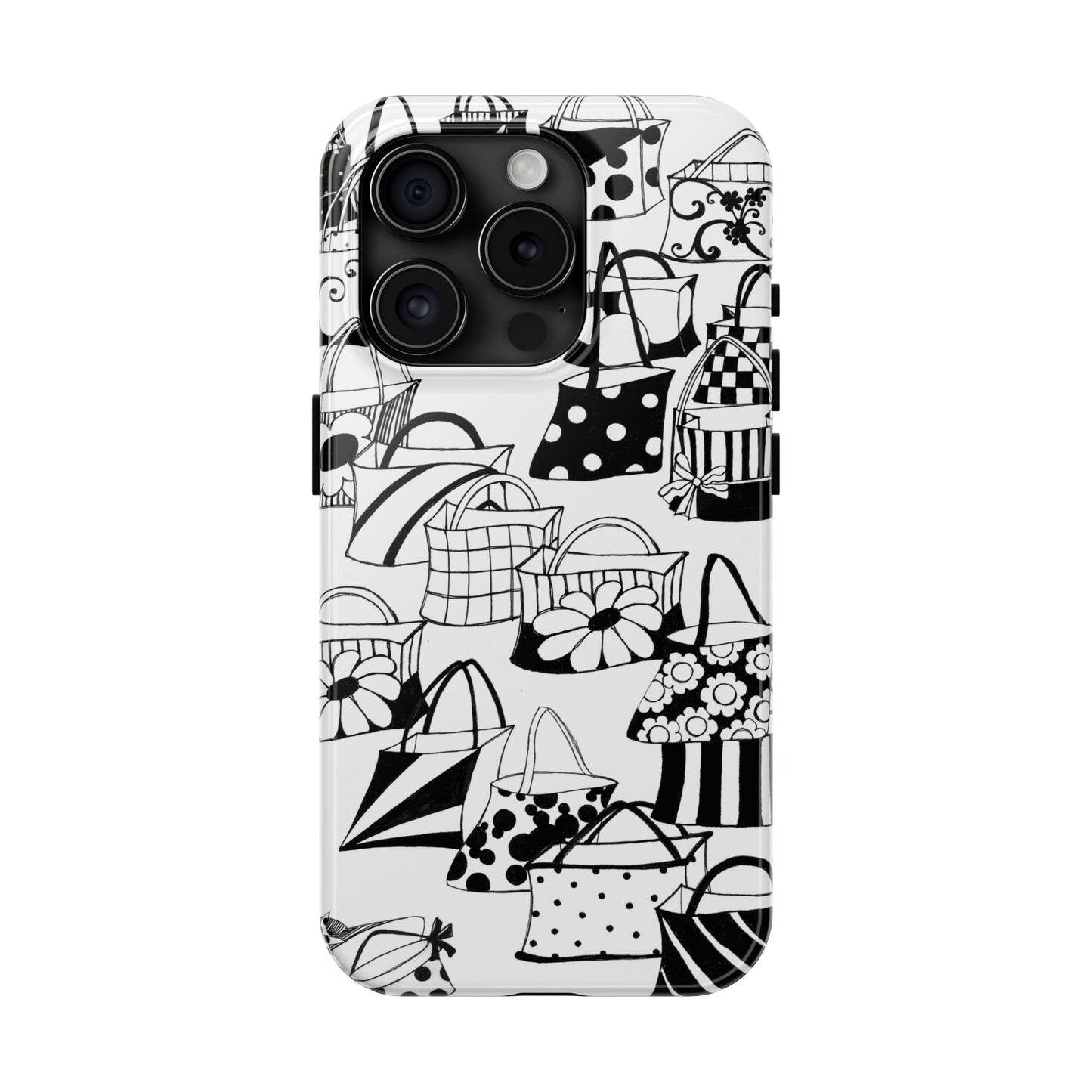Totes White / Black Phone Case