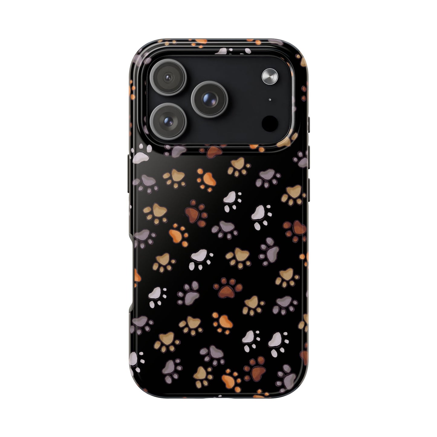 Puppy Paws Black Phone Case