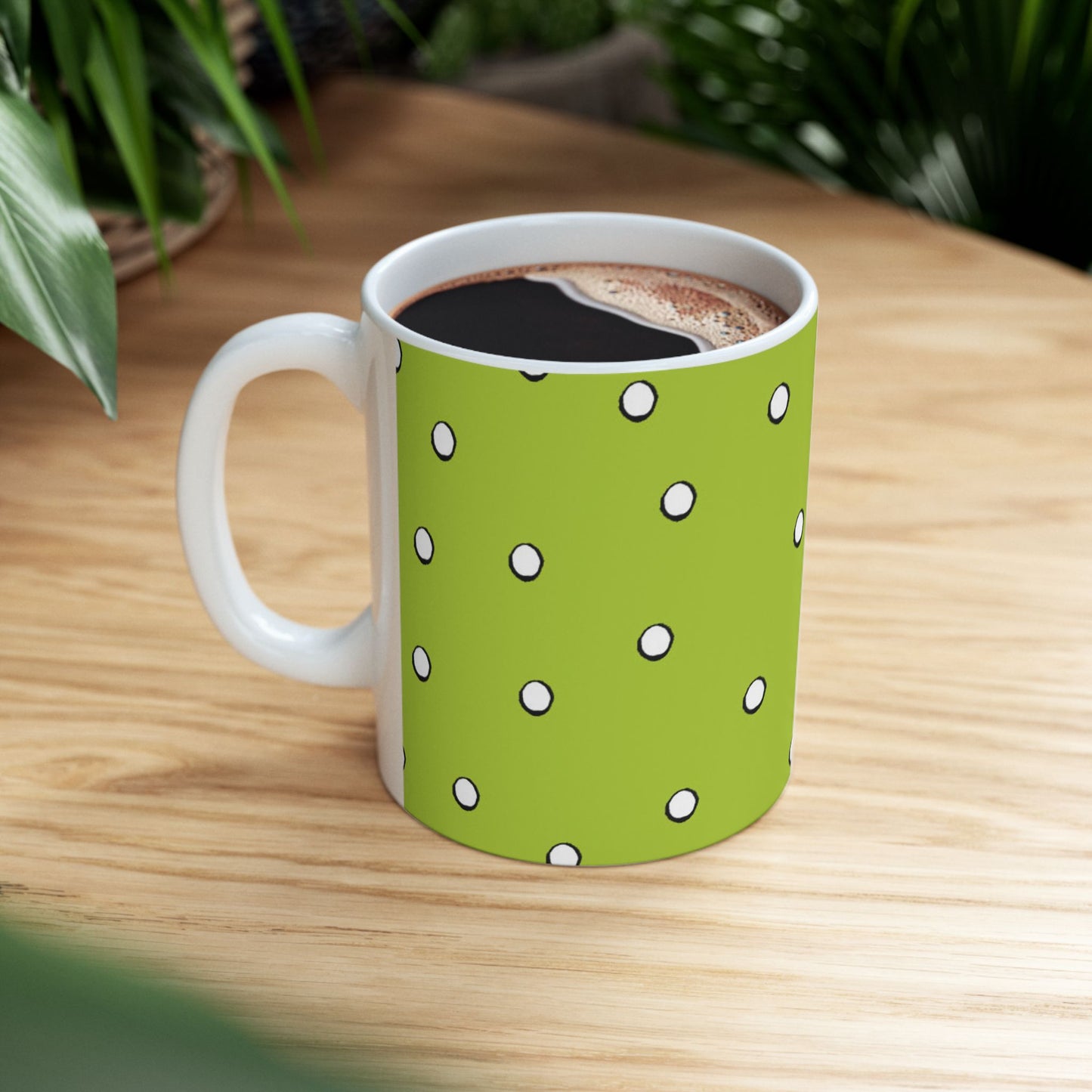 Dark Dots Lime Cup