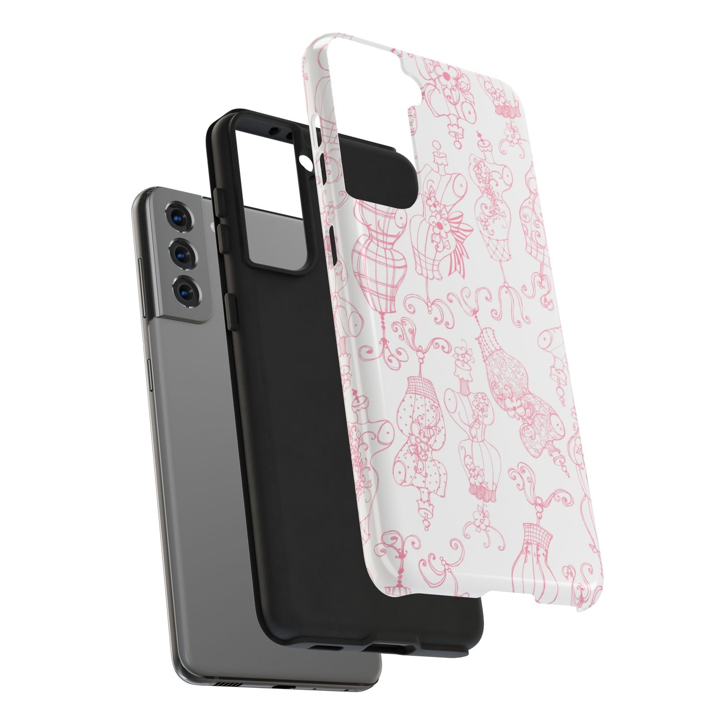 Mannequinique White / Pink Phone Case