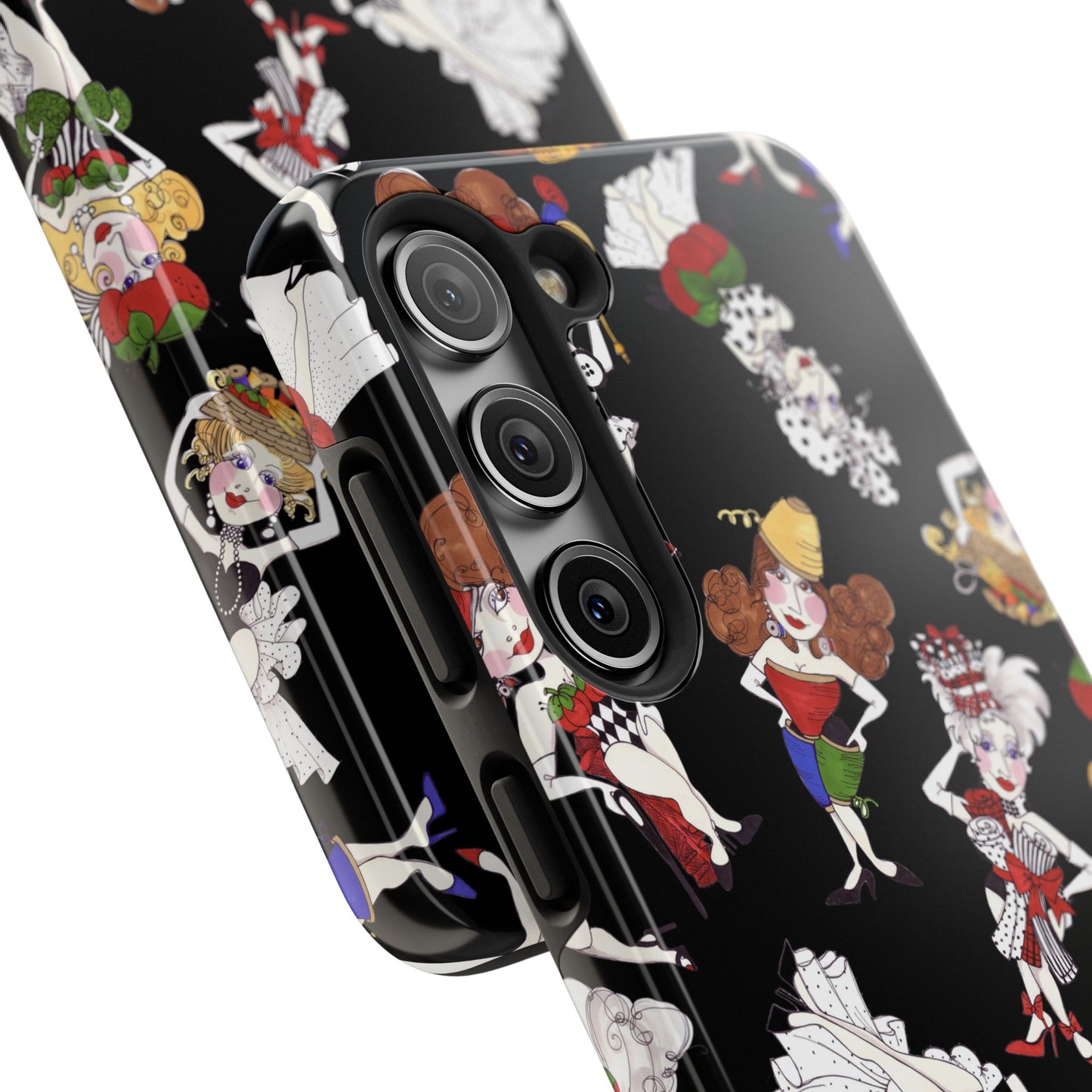 Sew Tossed Black Phone Case