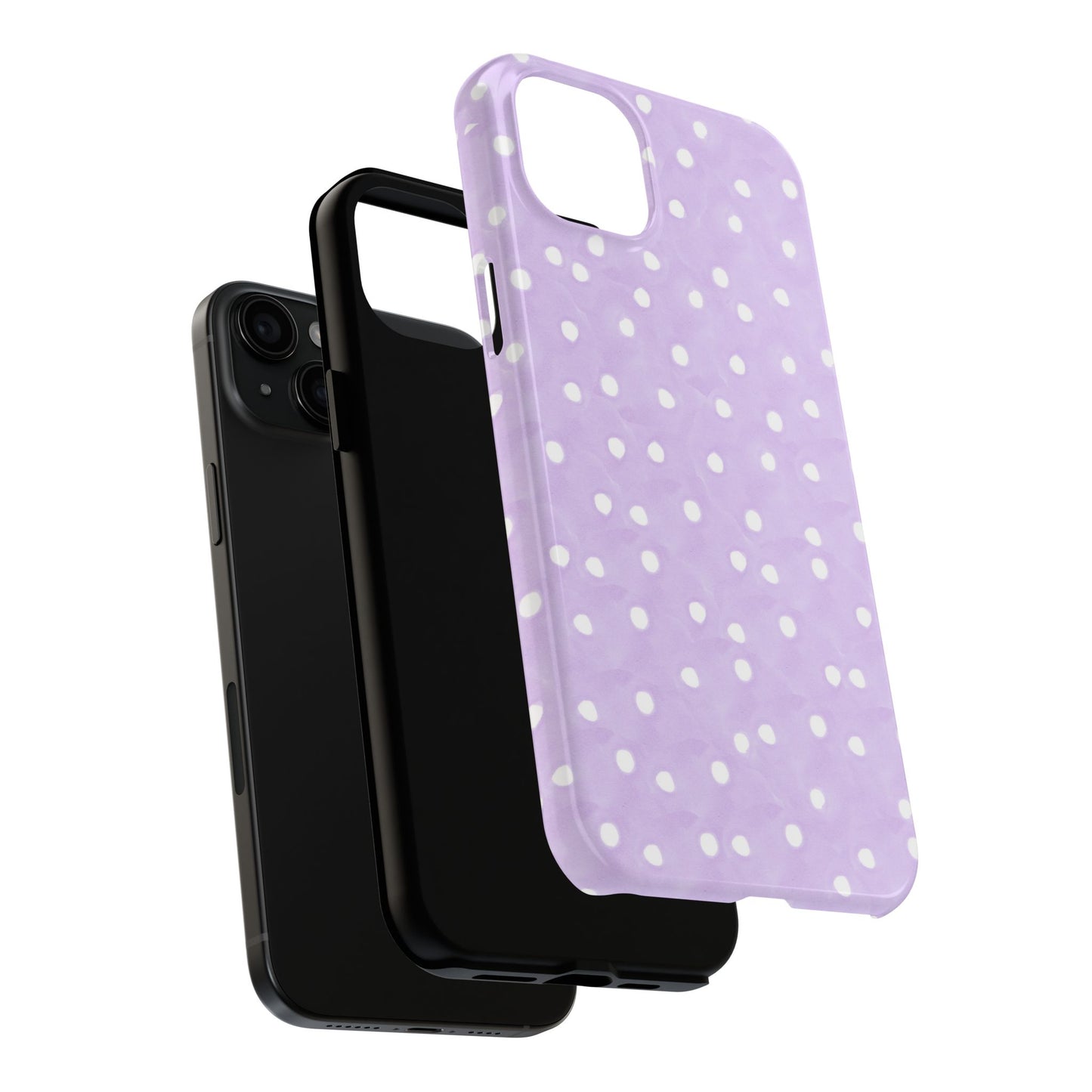 Space Dots Lilac / White Phone Case