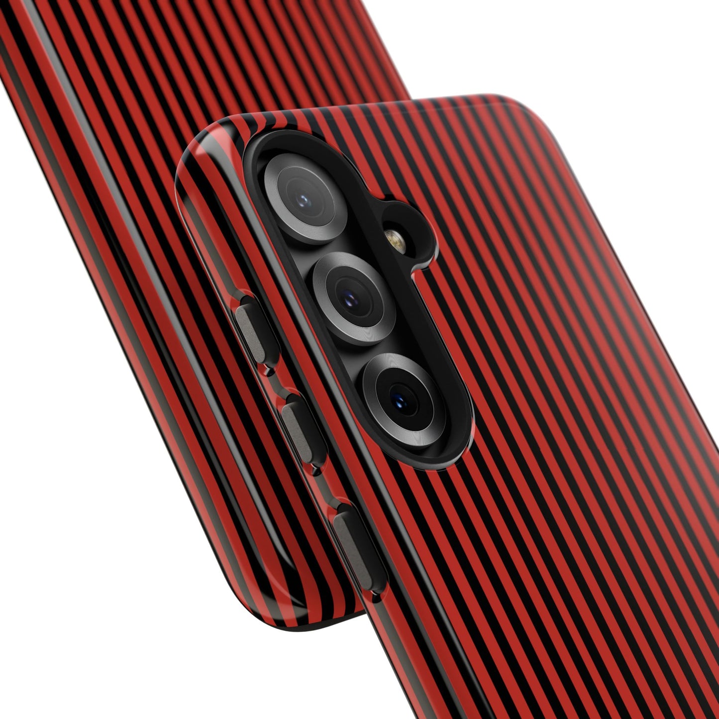 Stripe Red / Black Phone Case