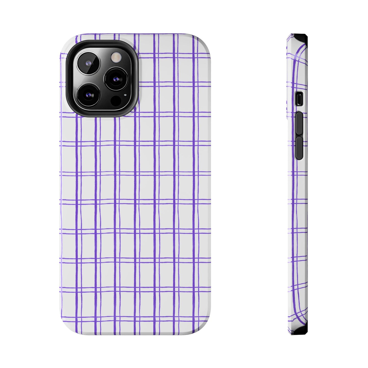 Kitchen Plaid White / Blue Phone Case