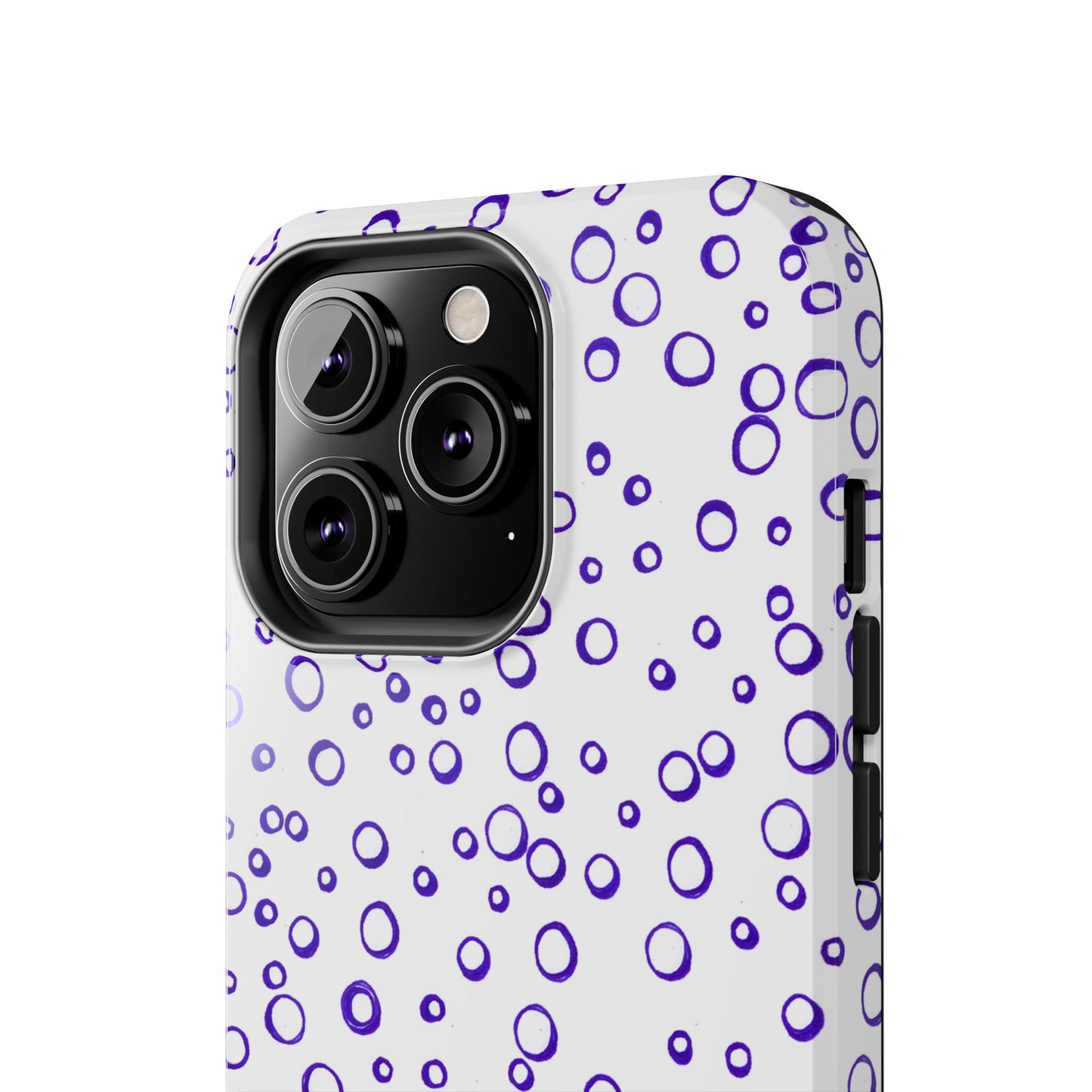 Blue See Through Dots Phone Case