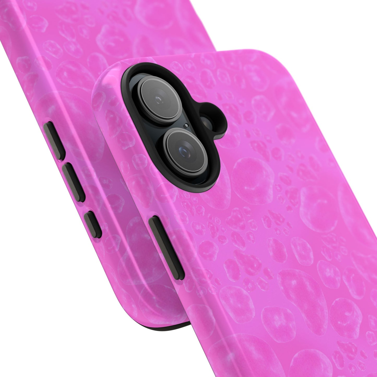 Paw Dots Cerise Phone Case