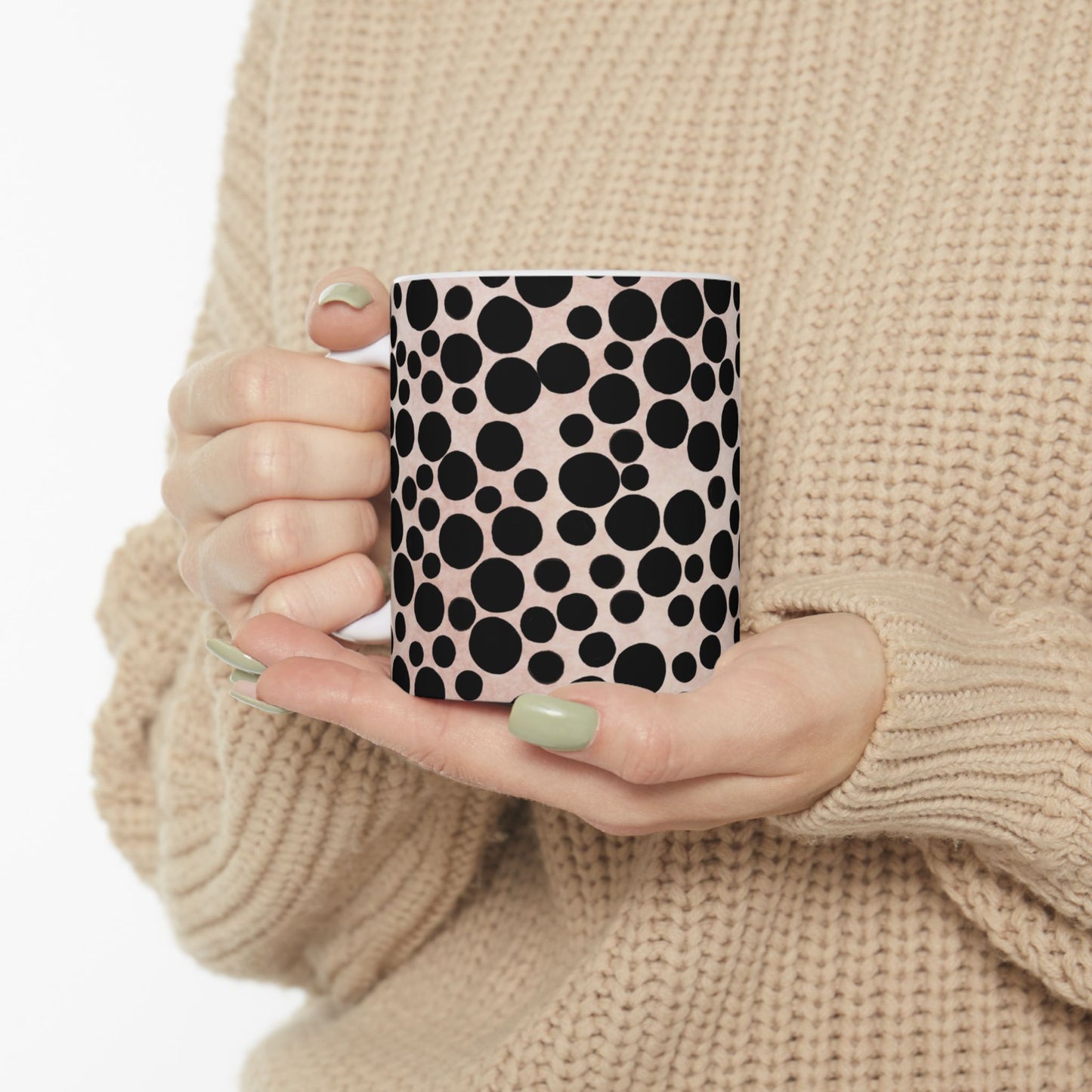 Felt Dots Pink Cup