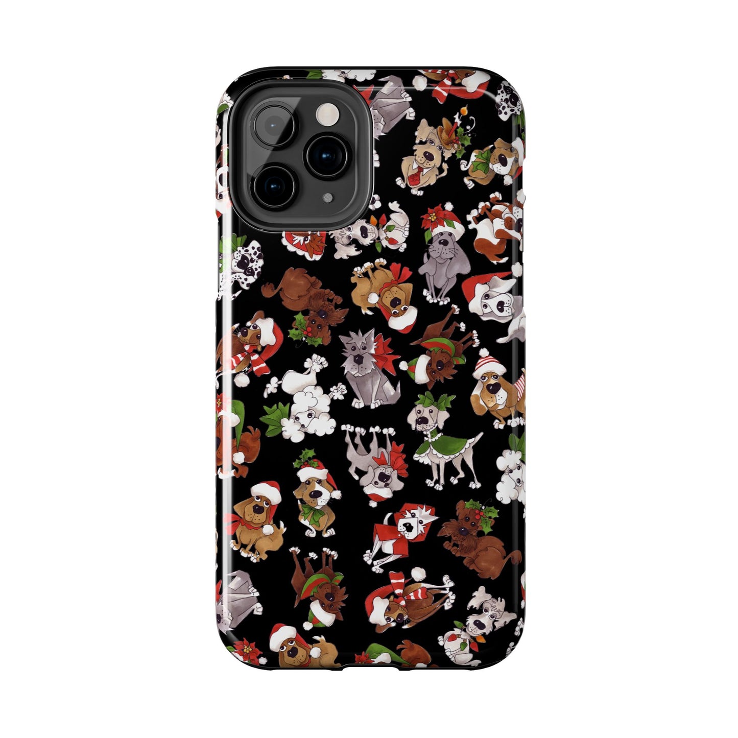 Doggie Toss Black Phone Case