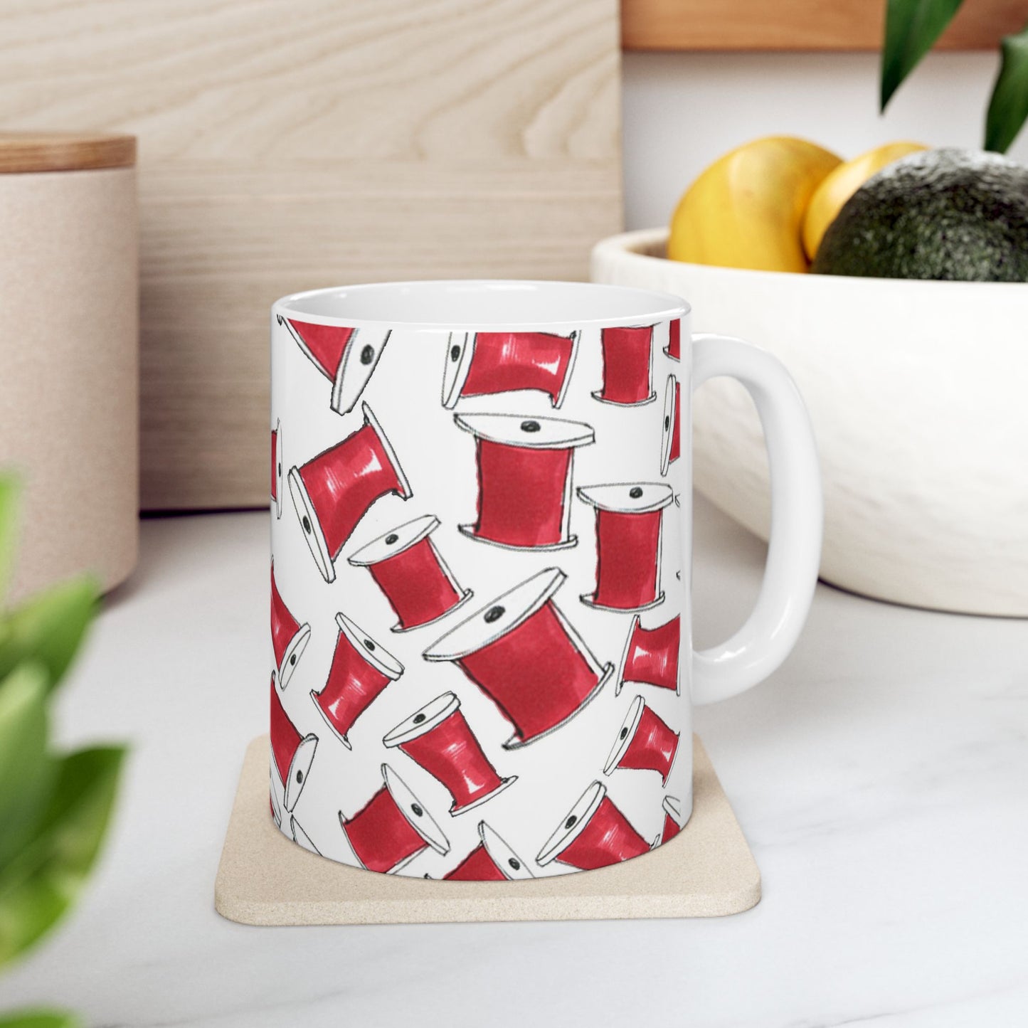 Red Thread White Cup