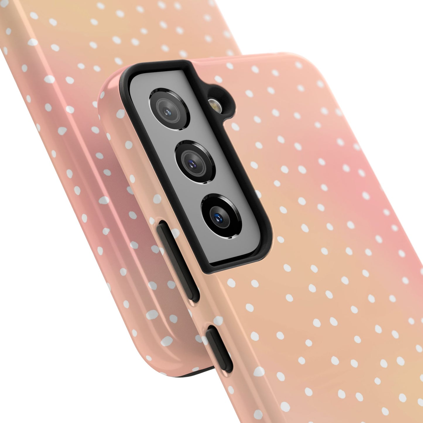 Dinky Dots Peach / White Phone Case