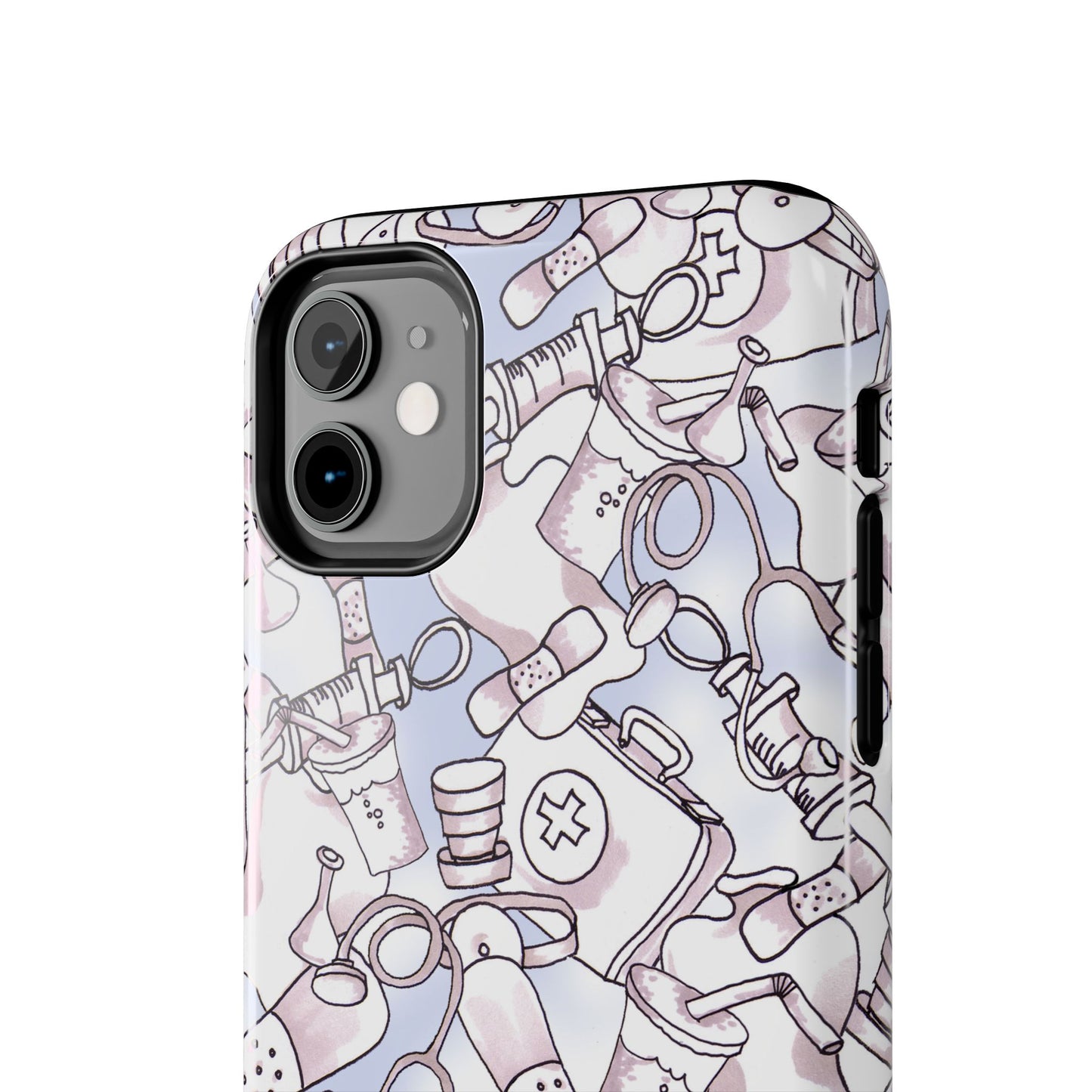 Med Stuff Blue Phone Case