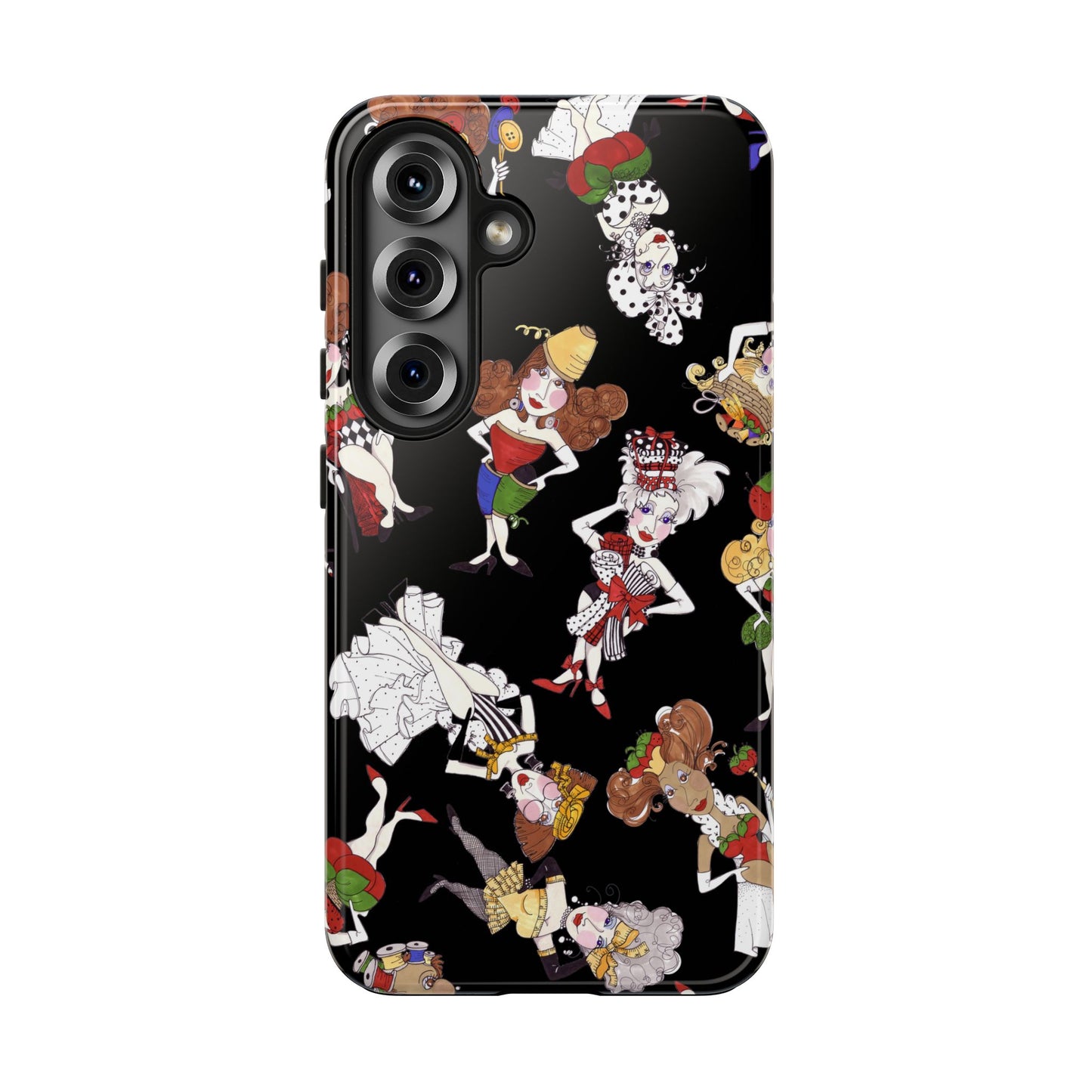 Sew Tossed Black Phone Case
