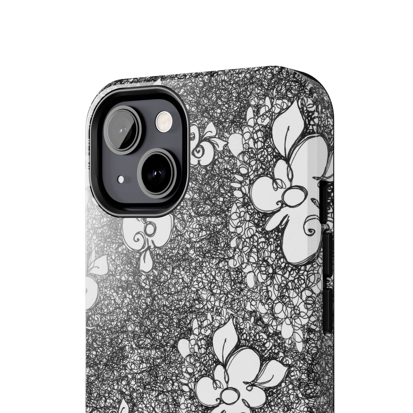Flower Scribbles Phone Case