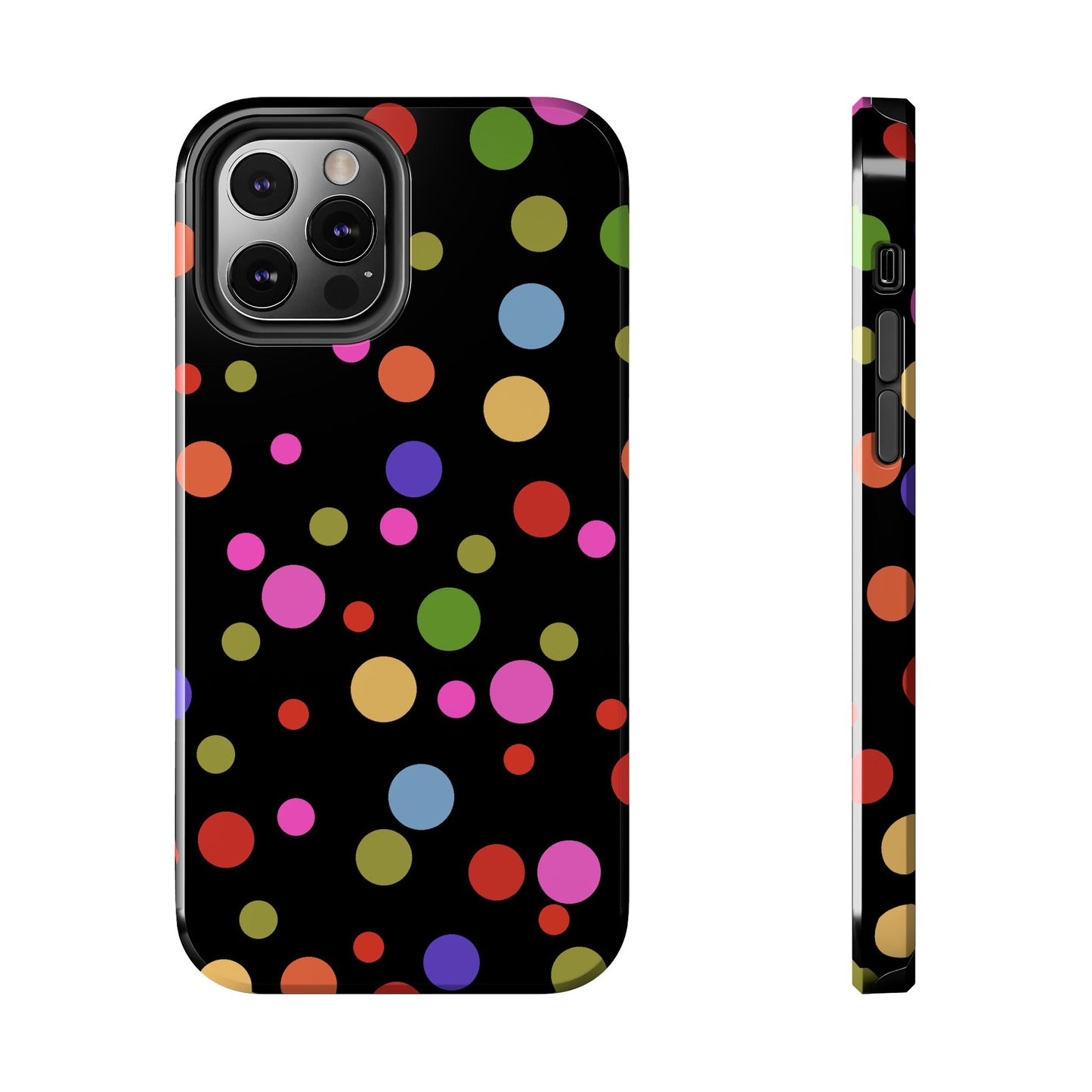 Dot Assortment Black Phone Case