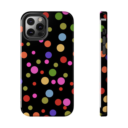 Dot Assortment Black Phone Case