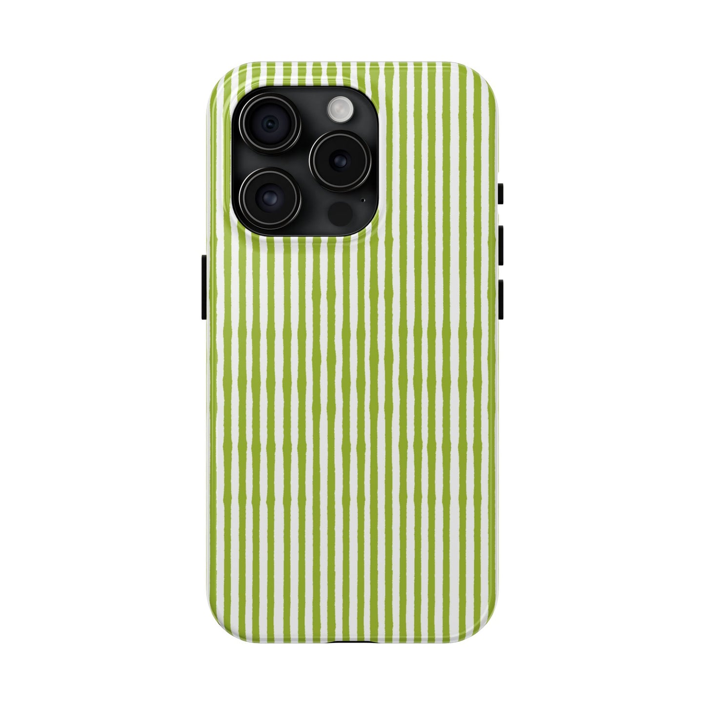 Lazy Stripe Green / White Phone Case