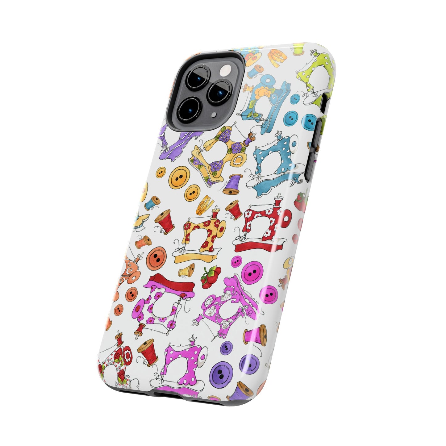 Sew Assorted White Phone Case