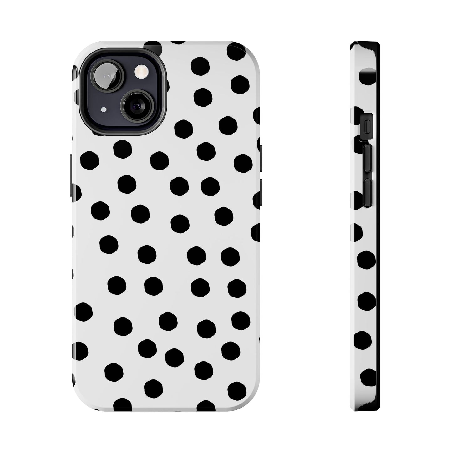 Jumbo Dots White / Black Phone Case
