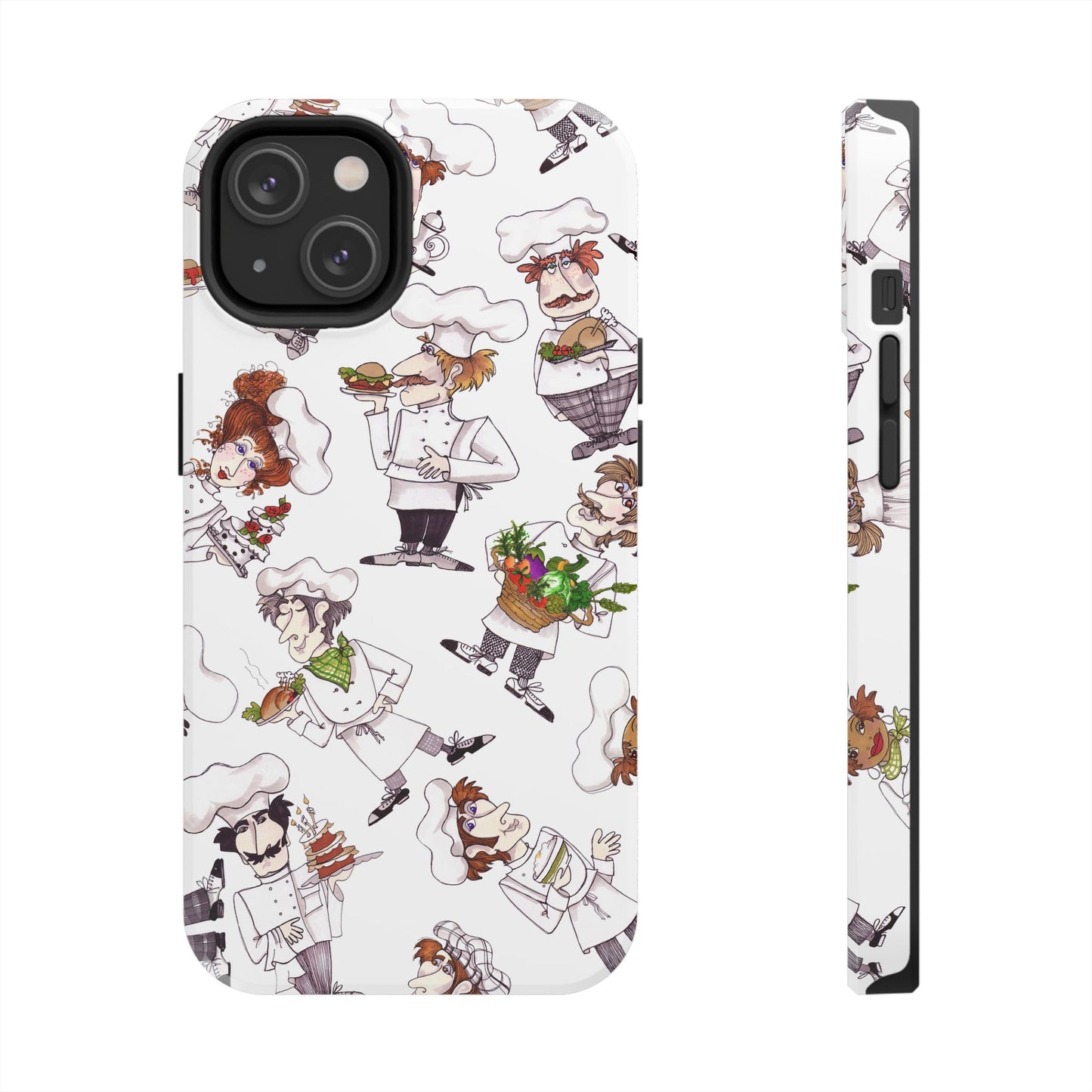 Tossed Chefs White Phone Case
