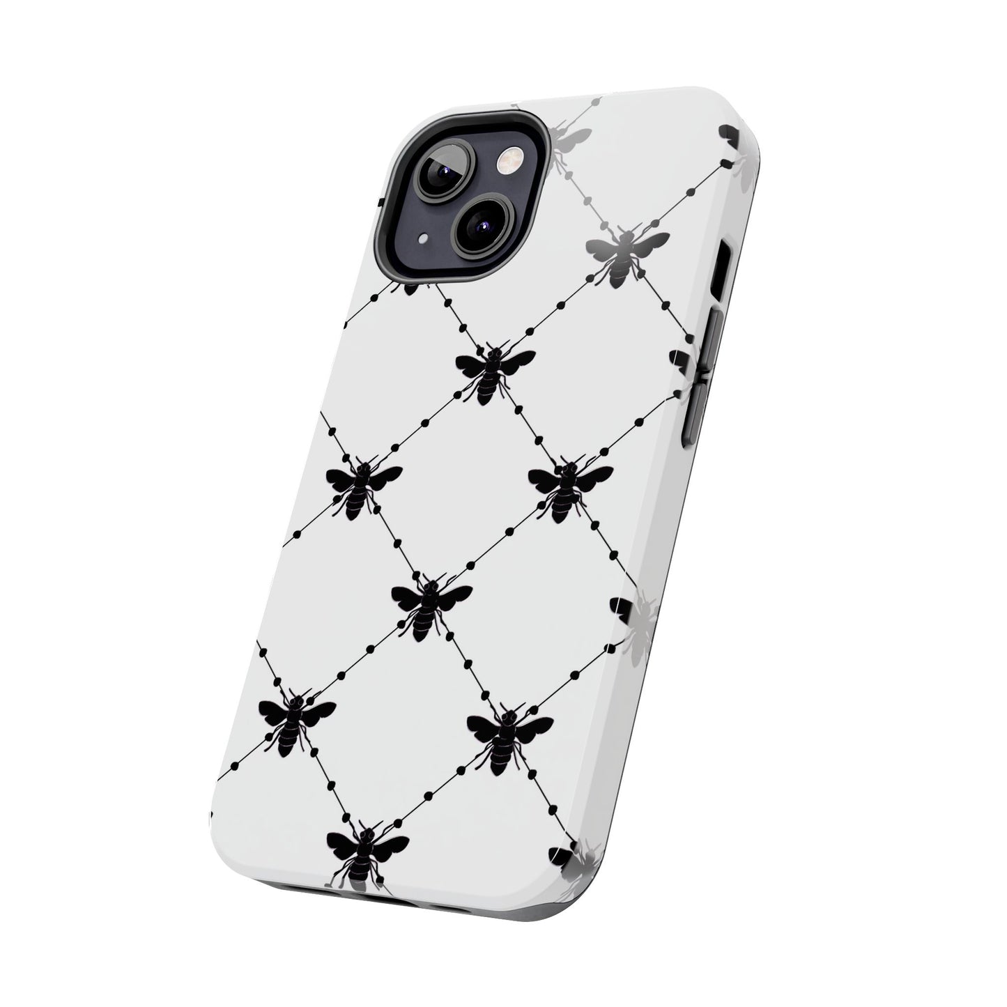 Beaded Bees White Phone Case