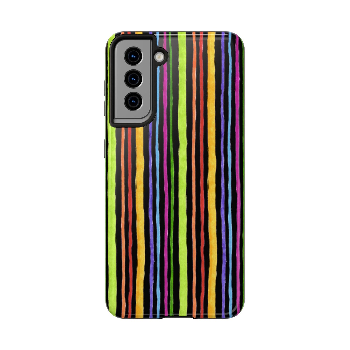 Stripe Fancy Black Phone Case