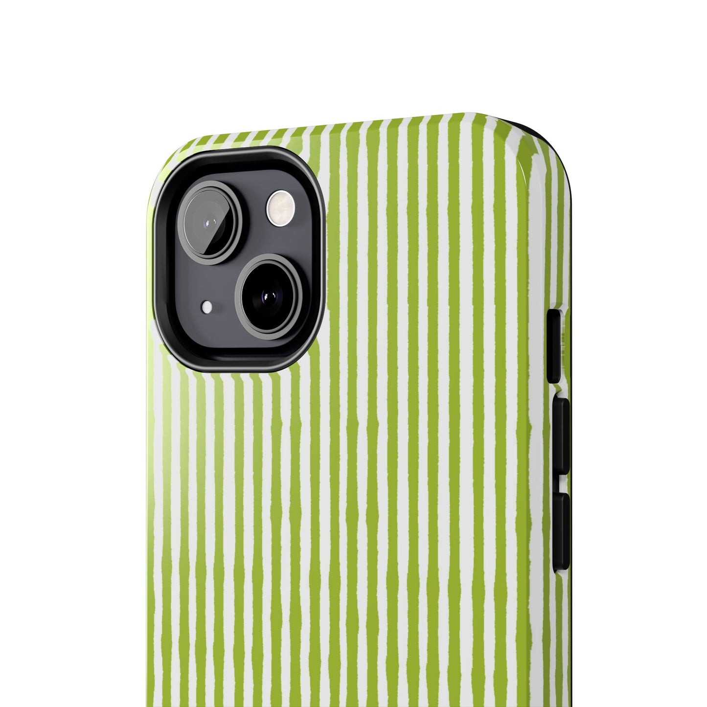 Lazy Stripe Green / White Phone Case