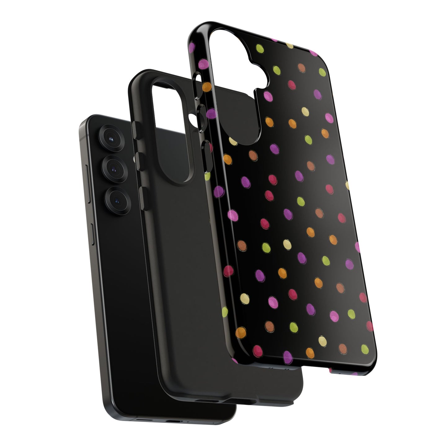 Tea Dot Black Phone Case