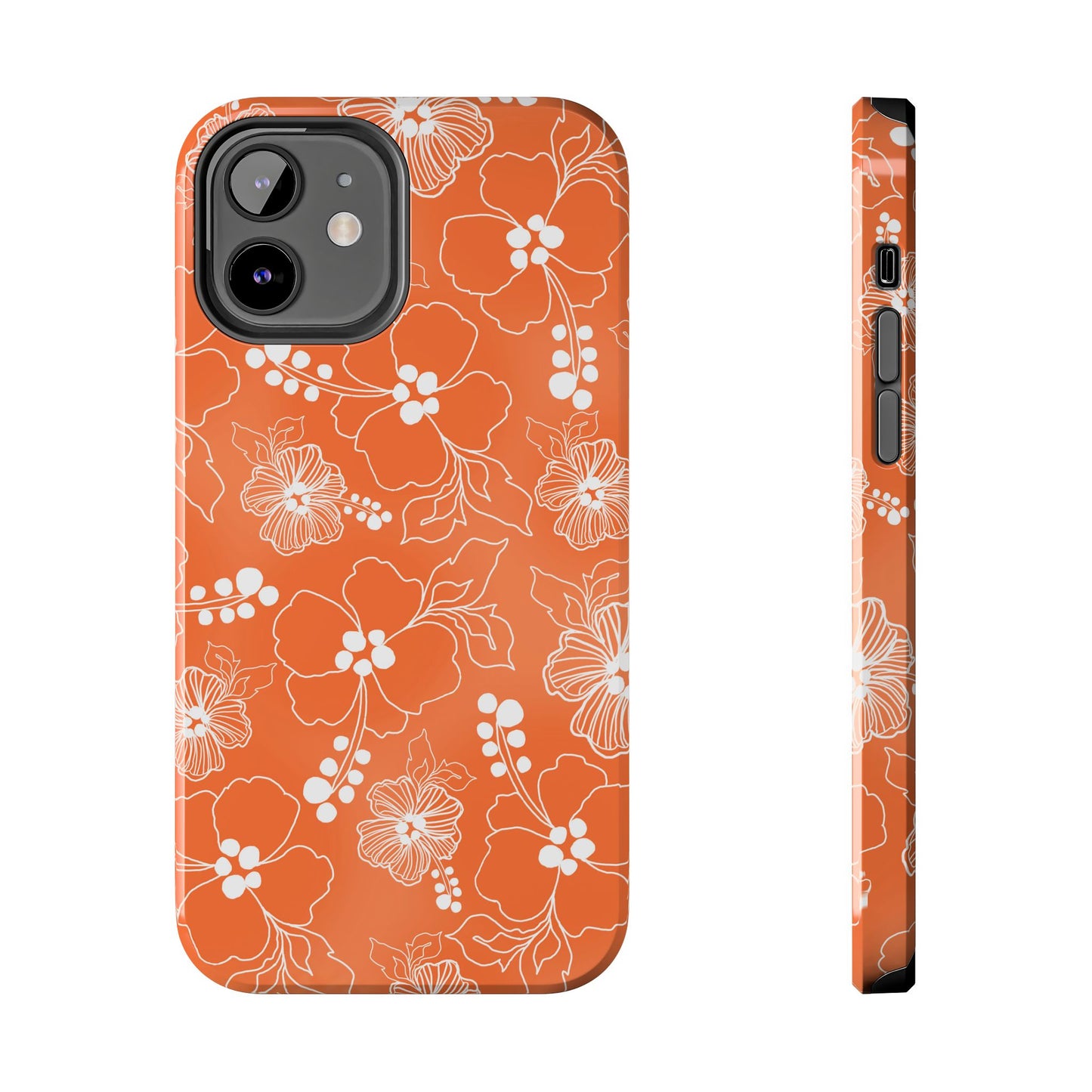 Lacey Hibiscus Coral Phone Case