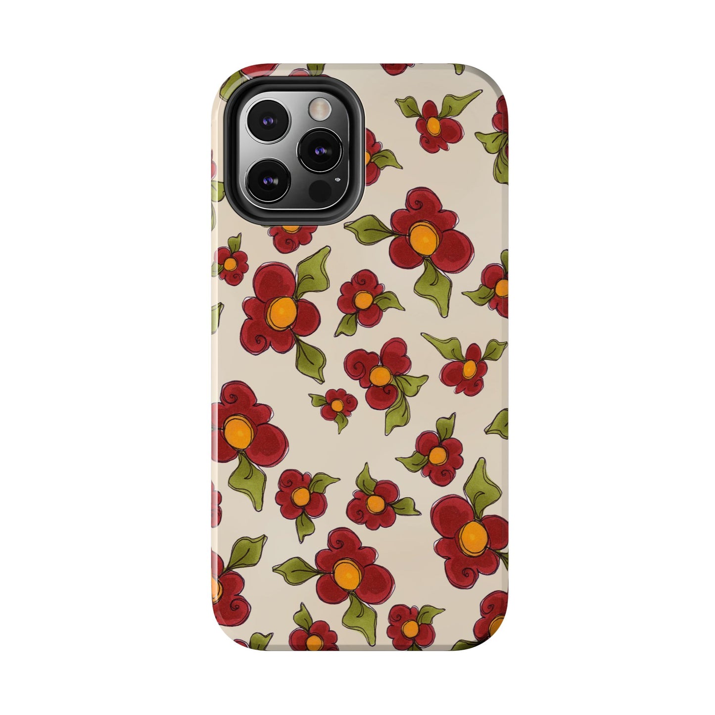 Chili Pepper Daisies Phone Case