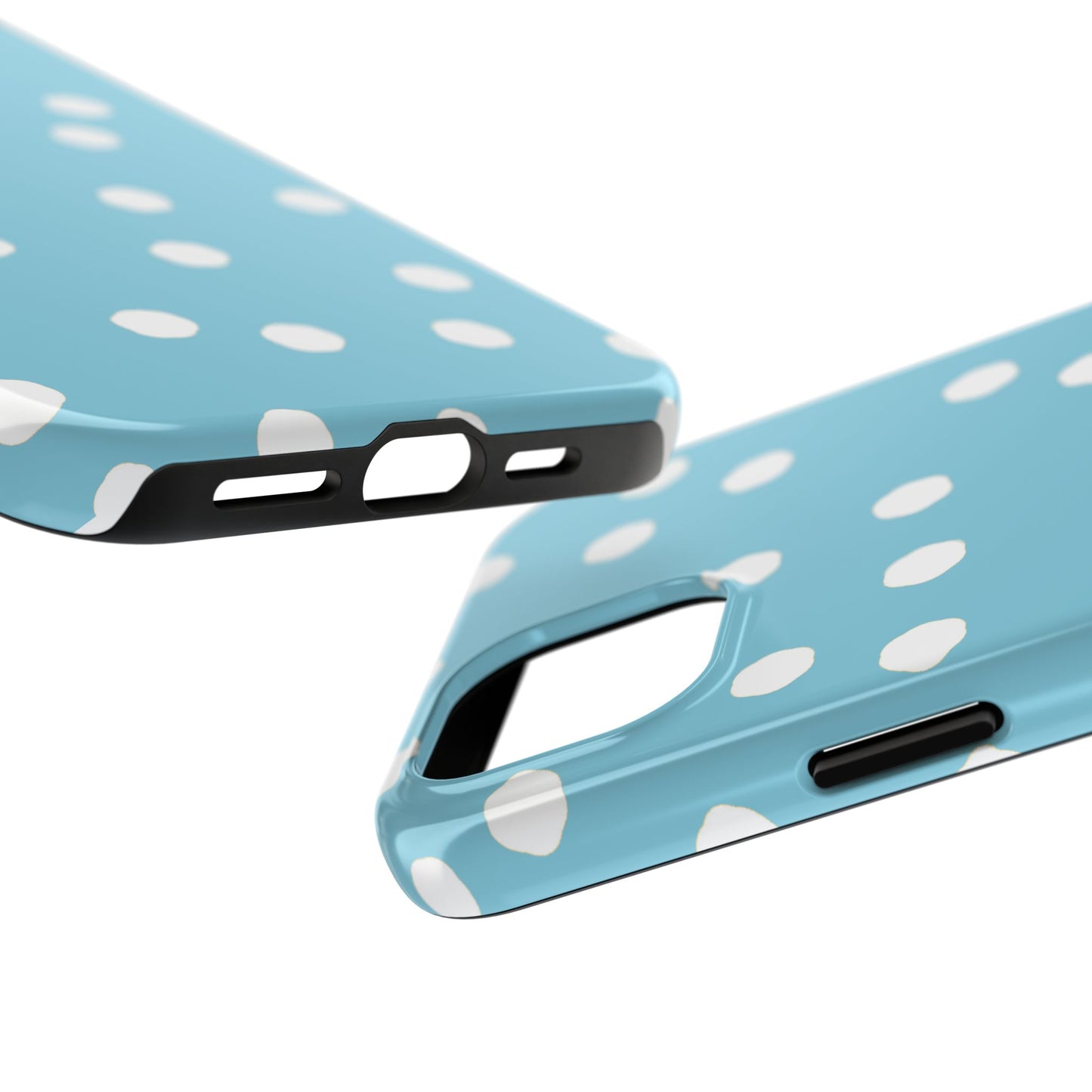 Jumbo Dots Turquoise / White Phone Case
