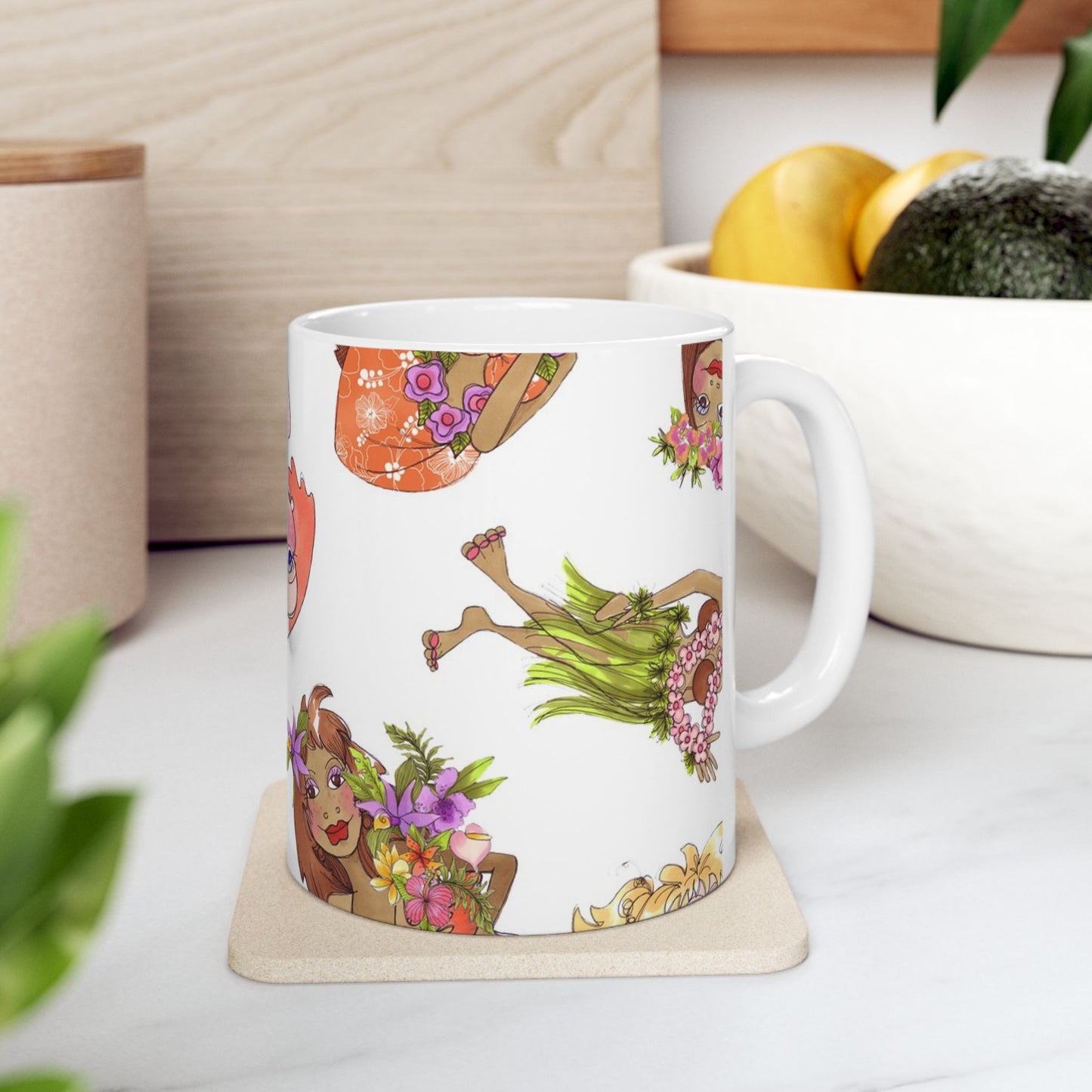 Island Toss White Cup